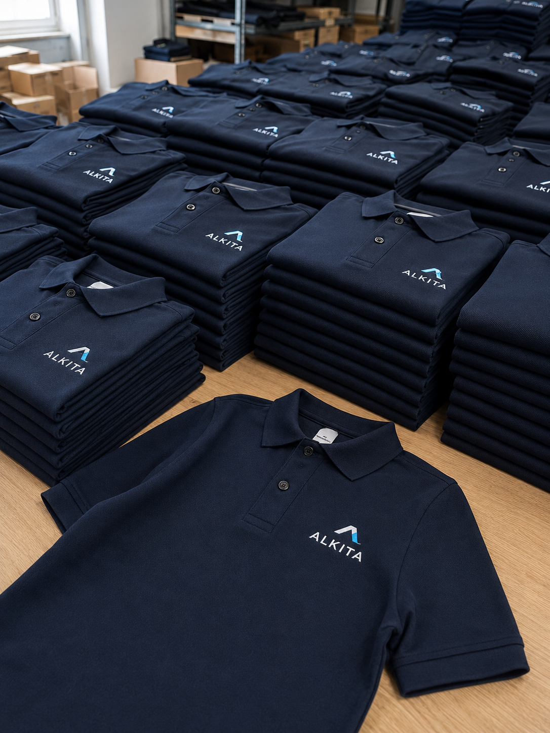 Polo brodé pour la société Alkita